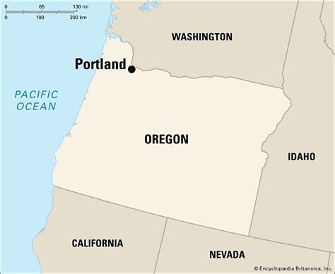 Portland On Oregon Map - Carley Winifred