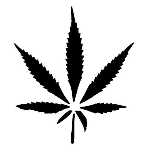 Items similar to Marijuana Leaf Stencil on Etsy