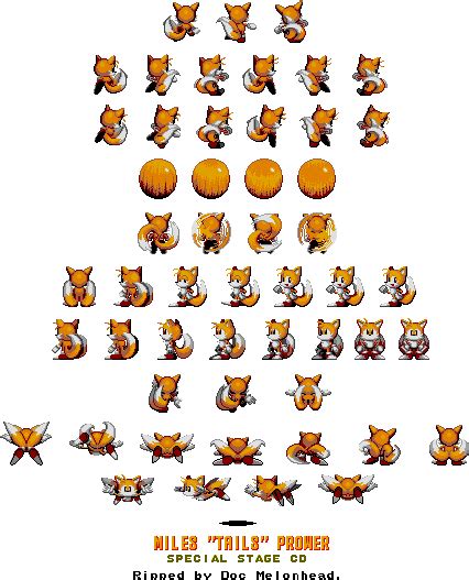 Sonic CD Tails Special Stage Sprite Sheet | Fandom