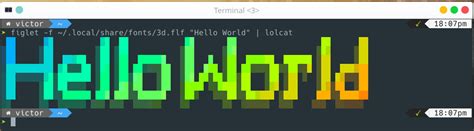 Colorful Banners With figlet and lolcat · Victor's Blog