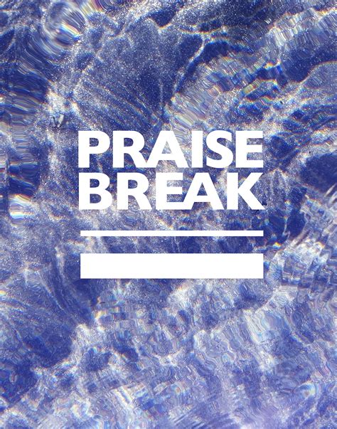 'PRAISE BREAK' - typographic lyric book on Behance