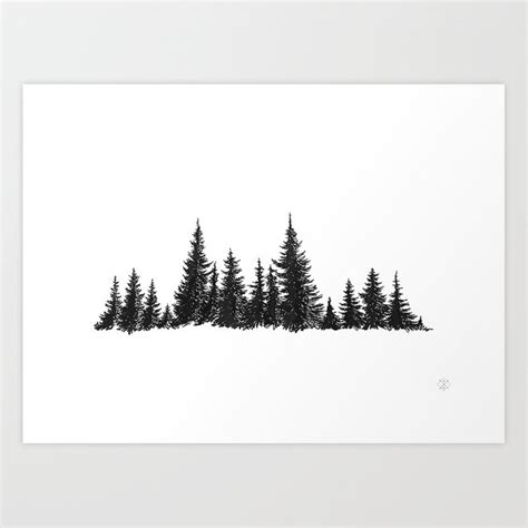 Pine Tree Line Drawing at PaintingValley.com | Explore collection of Pine Tree Line Drawing