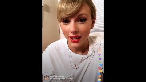 Taylor swift live on Instagram 24th July 2019 - YouTube