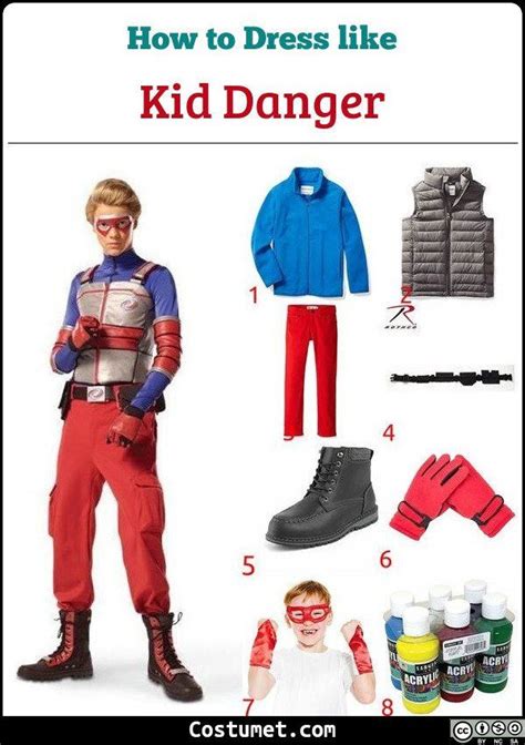 Henry Danger & Captain Man Costume for Cosplay & Halloween | Henry danger costume, Red pants ...