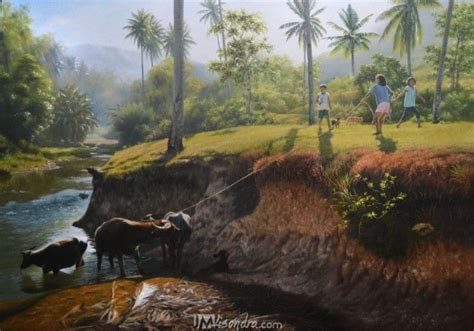 Mga Batang Bukid (Uptown Kids) Series 2 | JMLisondra.com | Landscape paintings, Community art, Art