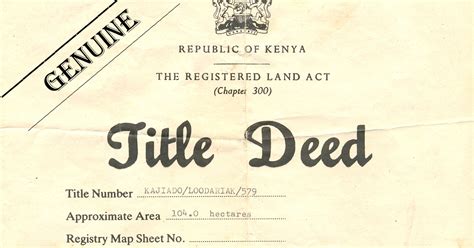 Ciri's Life Coach: How to Verify Your Land Title Deed is Genuine