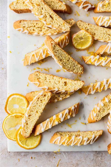 Easy Italian Lemon Biscotti with Lemon Glaze | Emma Duckworth Bakes