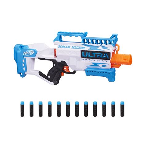 Nerf Ultra Scream Machine Motorized Blaster, 12 Nerf Darts, Walmart Exclusive - Walmart.com