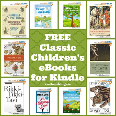 FREE Classic Children's ebooks for Kindle - Amy's Wandering