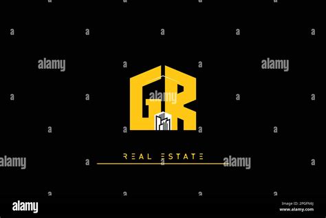 Gr real estate logo Stock Vector Images - Alamy