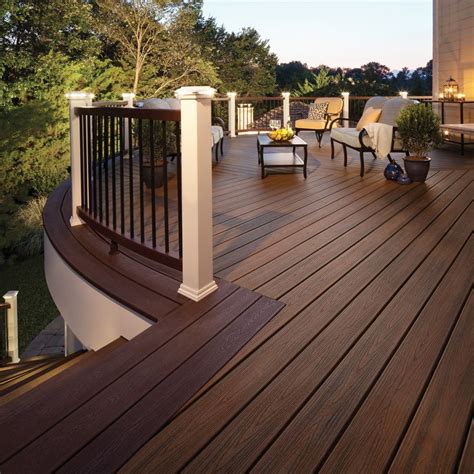 Shop Trex 48-Pack Transcend Spiced Rum Ultra-Low Maintenance (Ulm) Composite Decking (Common: 1 ...