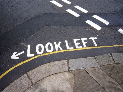 Look Left sign stock photo. Image of asphalt, australia - 14355186