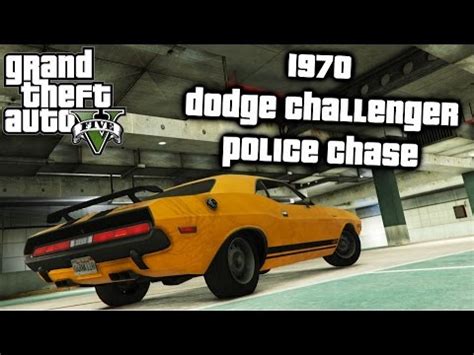 GTA V- 1970 Dodge Challenger Police Chase (Rockstar Editor) - YouTube