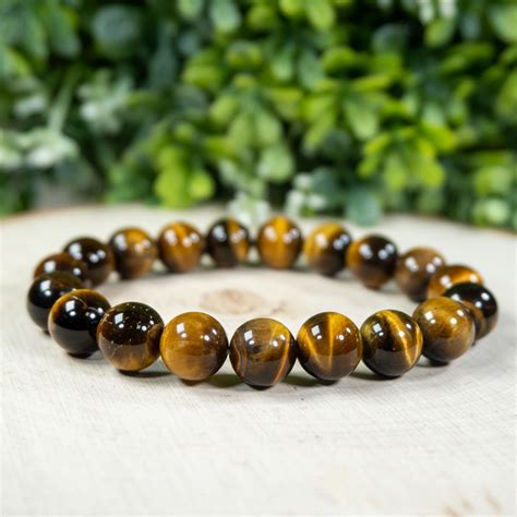 10mm Tiger Eye Stretch Bracelet - The Crystal Council