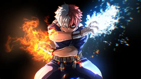 1920x1080 Resolution My Hero Academia 4k Cool Shoto Todoroki 1080P Laptop Full HD Wallpaper ...