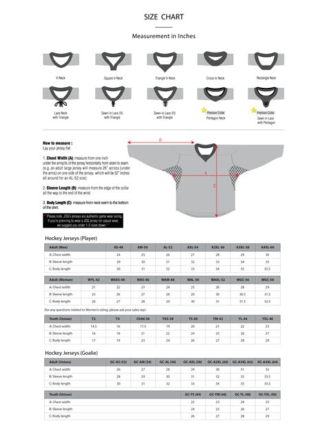 hockey jersey size chart bauer - Madonna Carmona