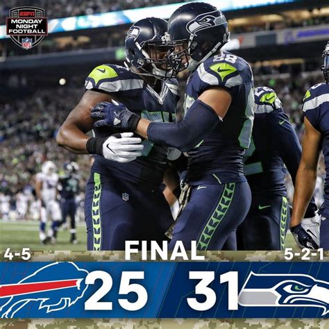 Seahawks win after a tense 4th quarter in week 9 #gohawks | Monday ...