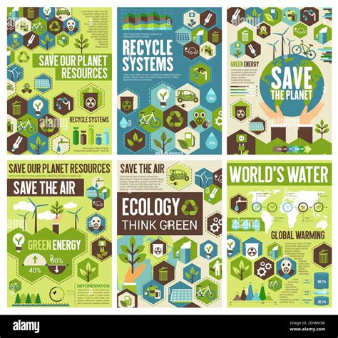 Save planet, protect earth air, nature environment. Vector recycling ...