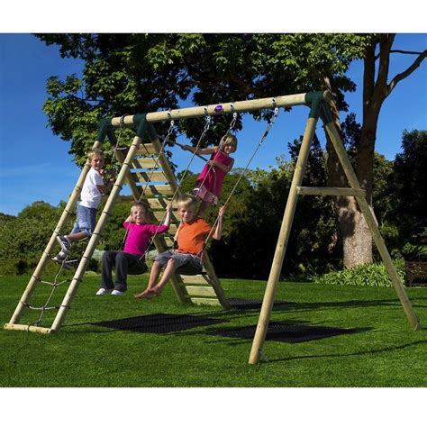 12 Best Climbing Frame Swing Set for 2018 | Wooden garden swing, Garden ...