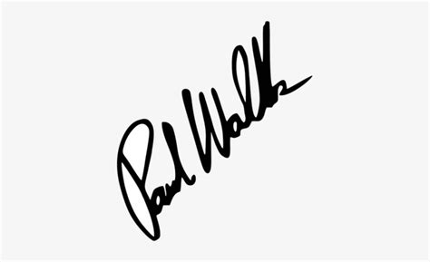 Koszulka Paul Walker Signature Koszulka Paul Walker - Signature PNG ...