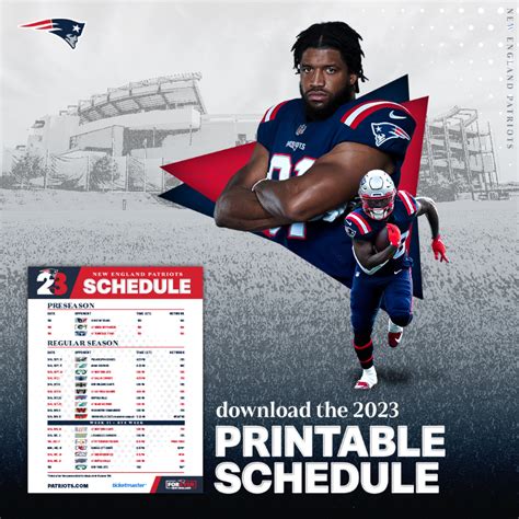 Kim Anderson Kabar: Patriots Football Schedule 2023 Printable