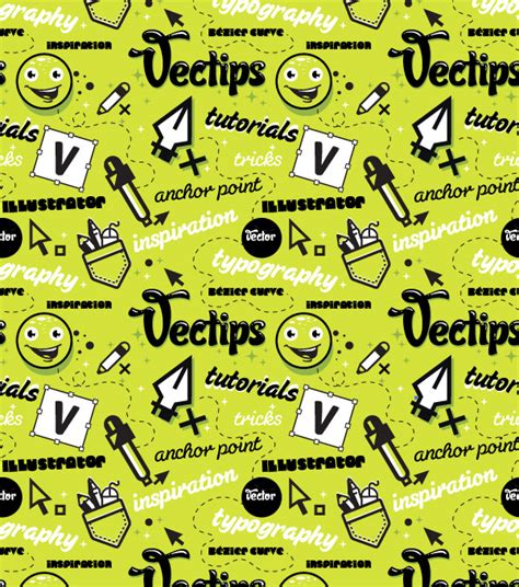 Create a Trendy Seamless Type Pattern - Vectips