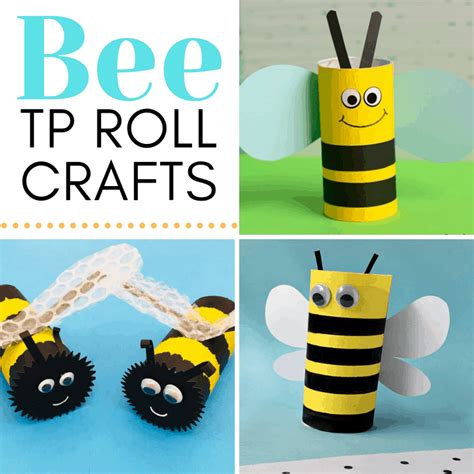 Adorable Toilet Paper Roll Bees Crafts for Kids