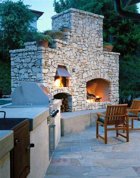 Cozy and Inspiring Outdoor Fireplace Designs and Ideas for Men