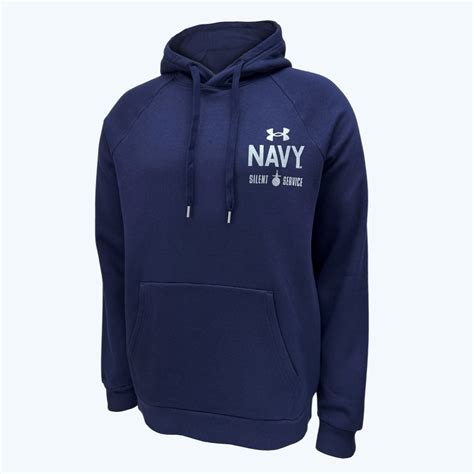 Navy Under Armour Anchor Silent Service Performance Cotton Hood (Navy)