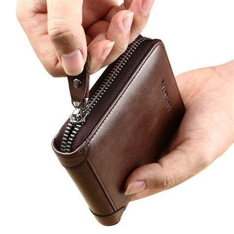 Wallet Men's Short Wallets Brand Casual Zipper Coin Purse Male Card Holder Wallet | Wish ...