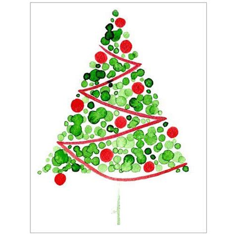 Watercolor Christmas Tree Cards at PaintingValley.com | Explore ...