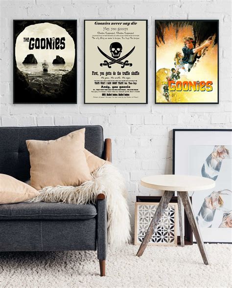 Goonies Poster Set Movie Poster Art Home Decor Bedroom - Etsy