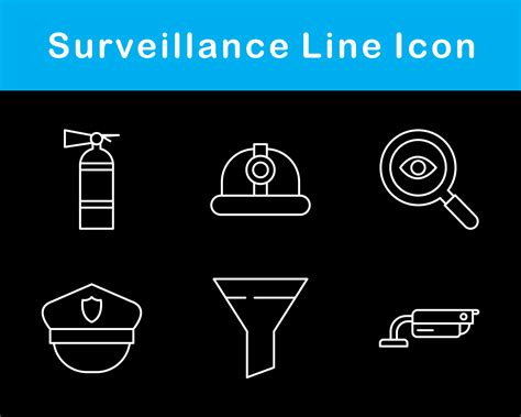 Surveillance Vector Icon Set 20650979 Vector Art at Vecteezy