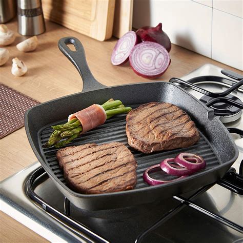 24cm Cast Iron Grill Pan | Kløverblad