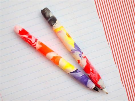 Clay Covered DIY Pens - DIY Candy