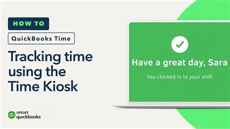 How to track time using the QuickBooks Time Kiosk - YouTube