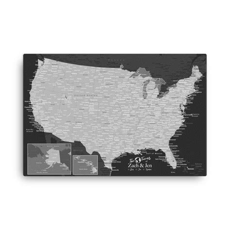 US Map With 1,000 Pins - Great Gift For Travelers! – Modern Map Art