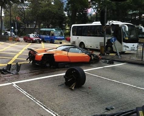 Pagani Zonda F crash in Hong Kong destroys exotic supercar ...