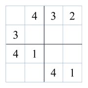 Printable Sudoku puzzles at beginners level for smaller and bigger kids