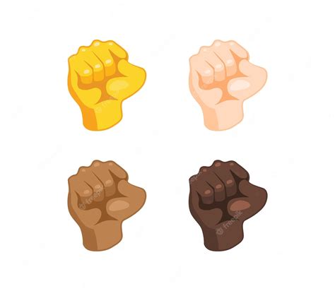 Premium Vector | Raised fist gesture icon. raised fist emoji. raised ...