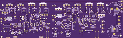 Amplifier Circuit Diagram With Pcb Layout