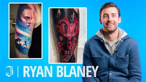 Nascar Driver Ryan Blaney Reacts to Star Wars Tattoos - YouTube