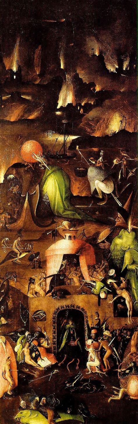 Hell. The triptych the last judgment. Right wing, 1504, 60×168 cm by Hieronymus Bosch: History ...