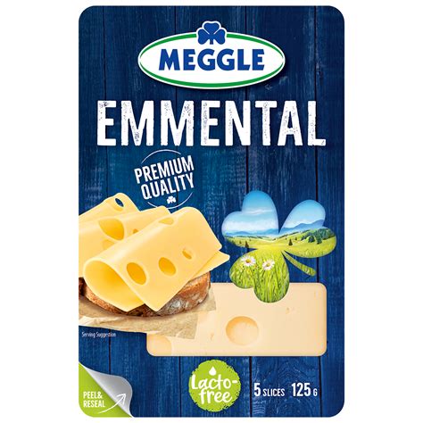 Emmental cheese in slices - Meggle