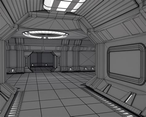 3D model spaceship interior modular - TurboSquid 1373578