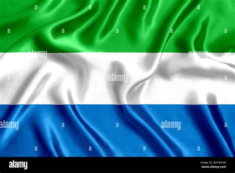 Flag of Sierra Leone Stock Photo - Alamy