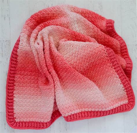 Strawberry Lemon Peel Baby Blanket - Crochet 365 Knit Too