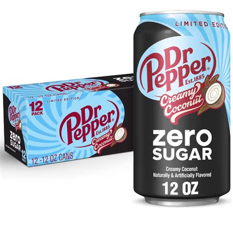 12 Pack Dr Pepper Creamy Coconut Zero Sugar Ultra Rare Find – Snack Attack