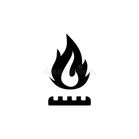 Natural Gas Icon or sign stock illustration. Illustration of glyph ...