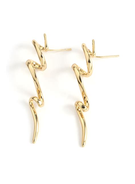 Gold Flying Ribbon Earrings - Shady And Katie - Shady And Katie